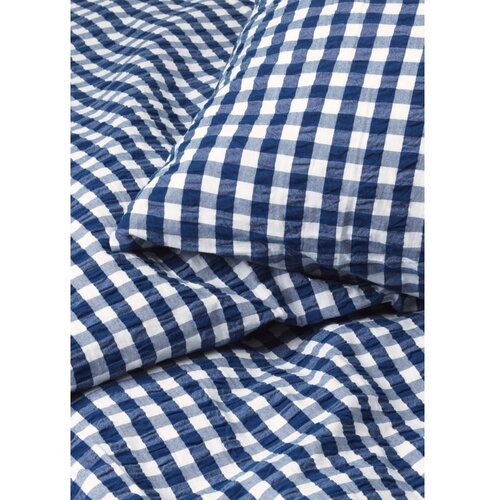 JUNA Temno modra enojna podalj&amp;scaron;ana posteljnina iz krepa 150x210 cm B&amp;aelig;k&amp;amp;B&amp;oslash;lge &amp;ndash; Slike