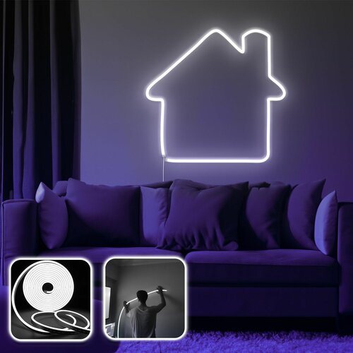 Opviq home - medium - white white decorative wall led lighting Cene