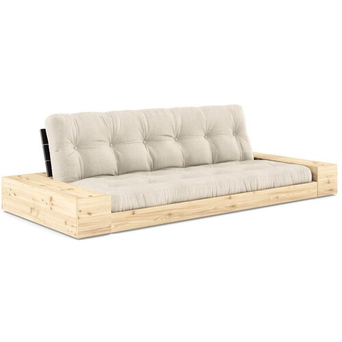 Karup Design Siva/bež lanena sklopiva sofa 244 cm Base – Cijene