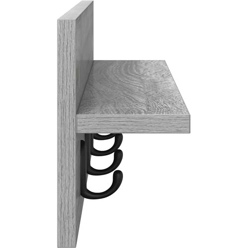  Vje&amp;scaron;alica za kapute na zidu Zidne Siva Sonoma 60 x 10,5 x 18 cm Slike