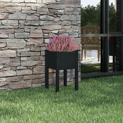  Vrtna sadilica crna 40 x 40 x 70 cm od masivne borovine Cijene