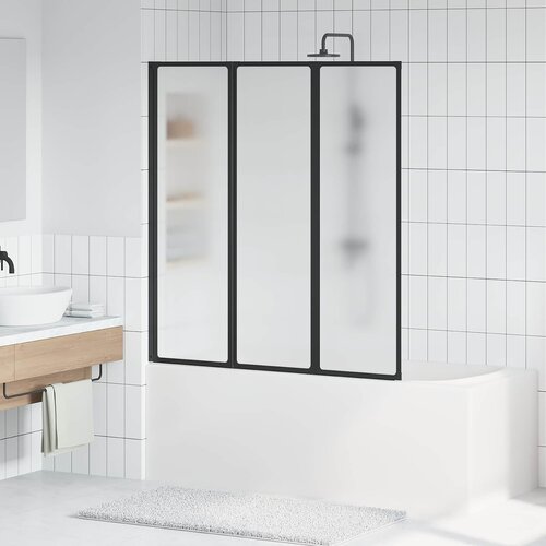 Tuš paravan Crna 132 x 2 x 140 cm Aluminij i PP Cijene