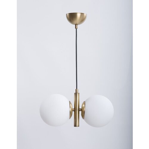 Squid Lighting bela/v zlati barvi viseča svetilka s steklenim senčnikom ø 15 cm monera – Cene