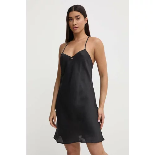 Emporio Armani Underwear Spalna srajca ženska, črna barva, 164827 4R215
