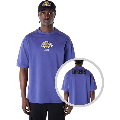 New Era Los Angeles Lakers Wordmark Dark Blue Oversized majica Cene