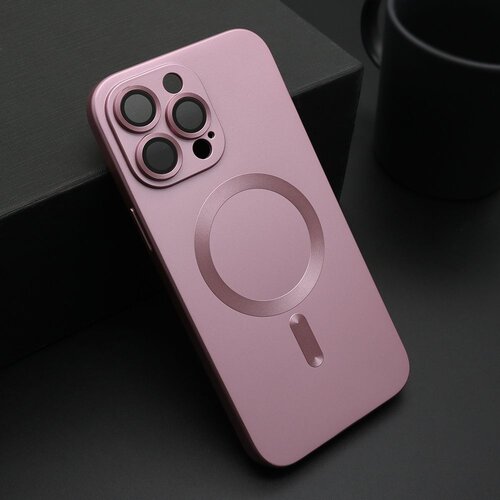 Maska elegant magsafe za iphone 14 pro max/ roza Slike