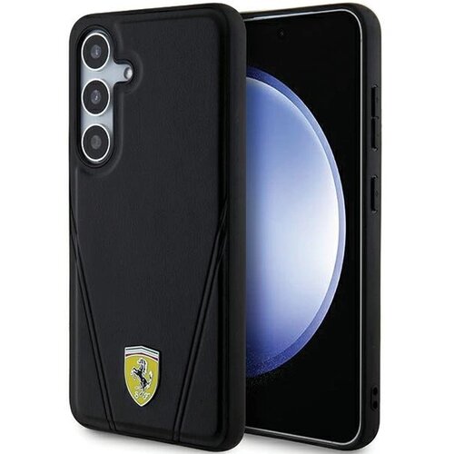 Ferrari OVITEK HOT STAMP V LINES ZA MAGSAFE ZA SAMSUNG GALAXY S24 ČRN, (21896895) Cene