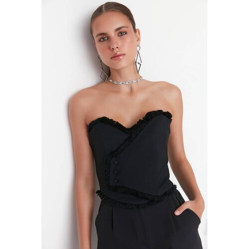 Trendyol Black Tassel Detailed Bustier Slike