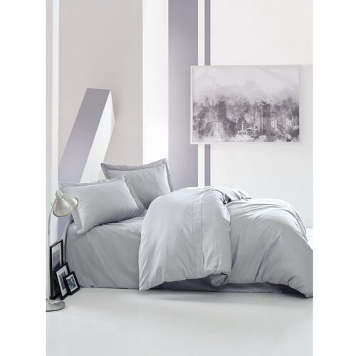 Colourful Cotton satenska posteljina (240x220) Elegant Grey Slike