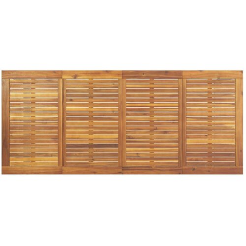  Vanjski blagovaonski stol sivi 200x90x75 cm čelični i solidno drvo akacija Slike