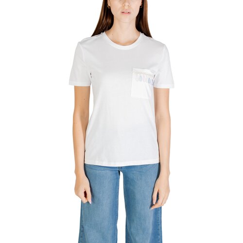 Only Majice s kratkimi rokavi ONLELIS S/S DETAIL POCKET TEE CS JRS 15362432 Bela Slike