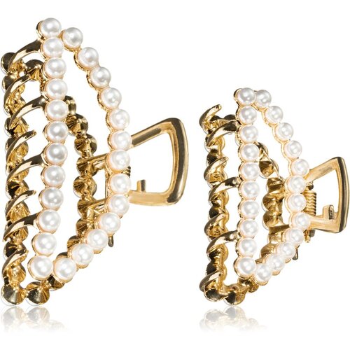 Notino Grace Collection Faux pearl hair claw clips kopča za kosu 2 kom Slike