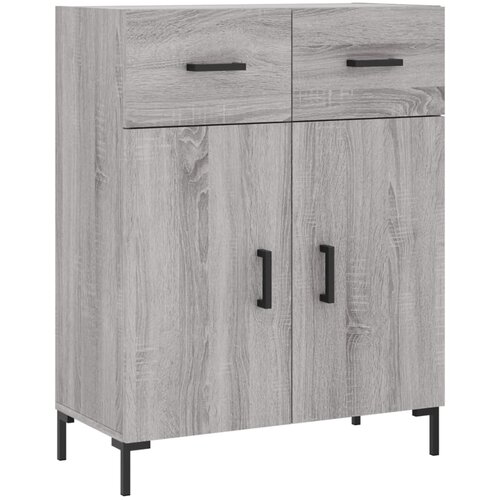  Visoka komoda siva sonome 69,5x34x180 cm od konstruiranog drva Slike