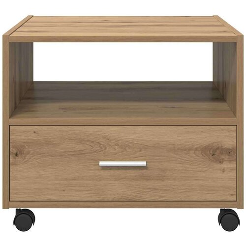 vidaXL Klubska miza artisan hrast 55 x 55 x 45 cm Konstruiran les Cene