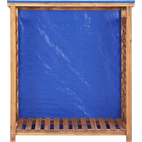  Spremi&amp;scaron;te za drva za ogrjev 105 x 38 x 115 cm bagremovo drvo Slike