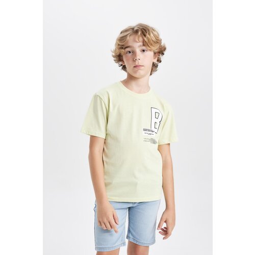 Defacto Boy's Crew Neck Printed Short Sleeve T-Shirt Slike