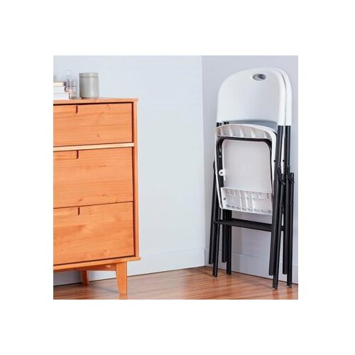 GardenLife Sklopiva stolica bela nosivost 150kg (277397) Slike