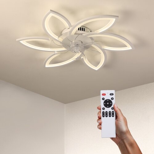  Brilagi-LED prigu&amp;scaron;iva svetiljka sa ventilatorom LED/50W/230V 3000-6500K bela + daljinski upravljač Slike