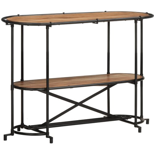 Maison Chic konzolna miza - miza ob steni 110x42x76 cm trden akacijev les, (21786563) Slike