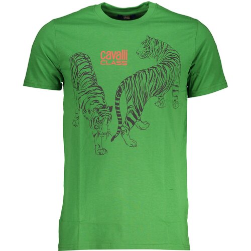 Cavalli Class GREEN MEN&#39;S SHORT SLEEVED T-SHIRT Cene