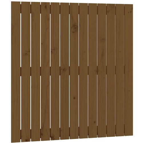 Maison Chic stensko posteljno vzglavje - vzglavna omarica - nočna omarica medeno rjavo 82,5x3x90 cm borovina, (21706676) Cene