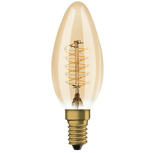 Osram LED svetlobni vir Vintage Edition 1906 v obliki žarnice E14 (E14, Možnost zatemnitve, Toplo bela, 250 lm, Sveča, Zlata) Cene