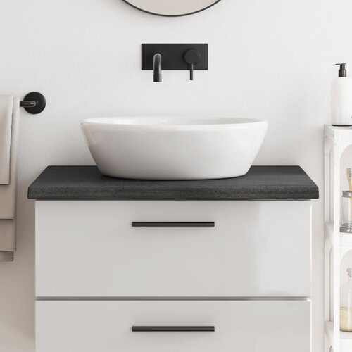  Kopalni&amp;scaron;ki pult temno siv 80x60x4 cm obdelan trden les Slike