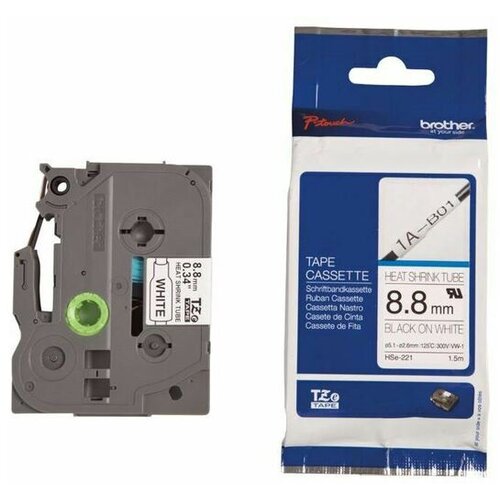 Brother trak pt HSE221 bel/črn 8,8mm termo skrčljiv BRHSE221 Cene