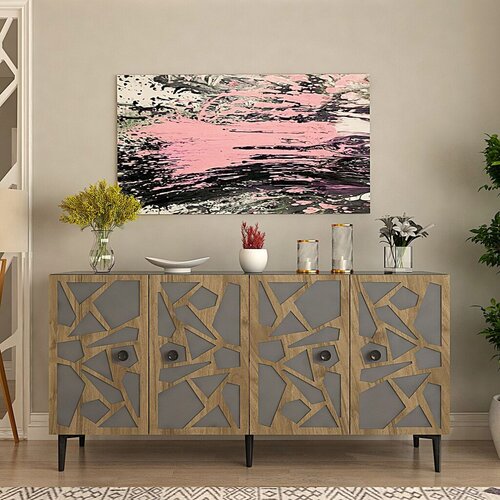 Hanah home konzolni sto Master, 150x75x35 cm, Orah-antracit Cene