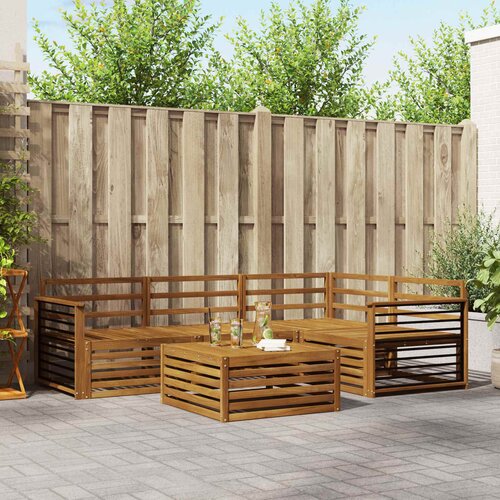  Set vanjskih sofa 5 kom. Prirodna Čvrsto drvo akacije Cijene
