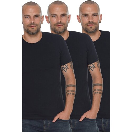 Dewberry TRIPLE SET T8569 BIKE COLLAR MEN'S T-SHIRT-NAVY-NAVY-NAVY Cijene