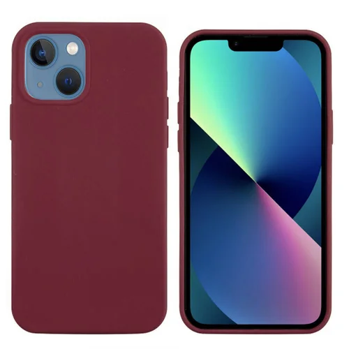 Onasi liquid silikonski ovitek za iphone 13 mini - bordo rdeč