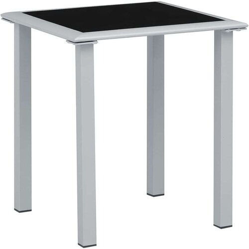  Ležaljke za sunčanje sa stolićem 2 kom aluminijske smeđe-sive Slike