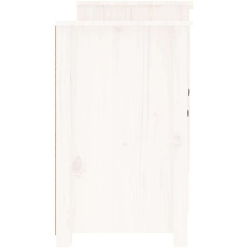  Komoda bela 164x37x68 cm trdna borovina, (20955443) Slike
