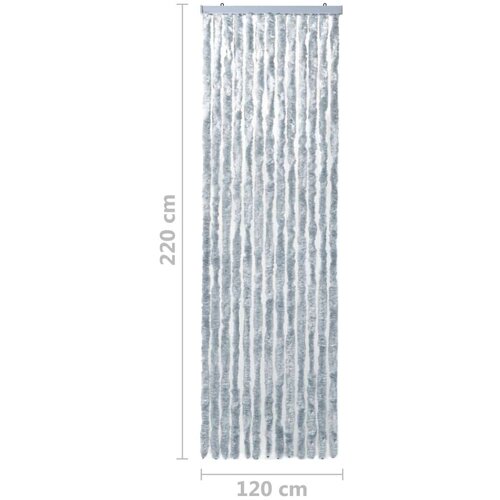 VidaXL Zastor protiv insekata bijelo-sivi 120 x 220 cm &amp;scaron;enil Slike
