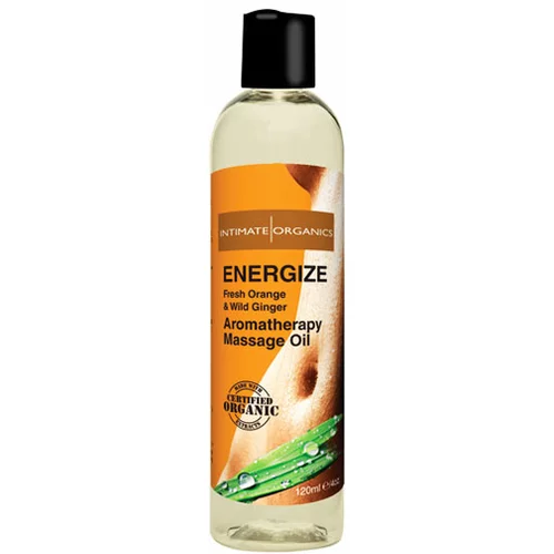 Intimate Organics masažno olje "energize" - pomaranča, ingver (R26174)