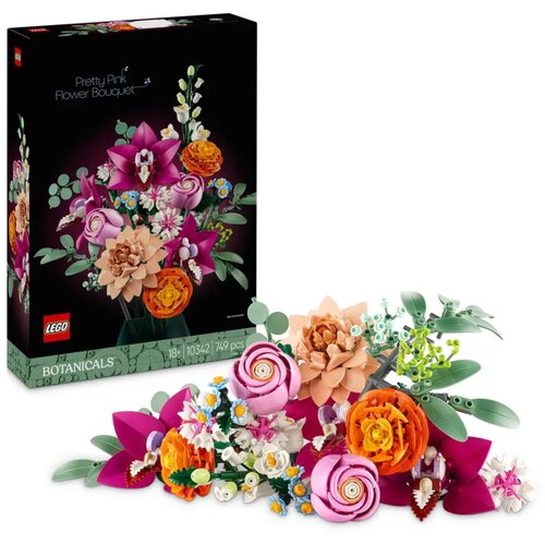 Lego Botanicals - 10342 Schöner Rosafarbener Blumenstrauß, Blumendeko - 1 k. Cene