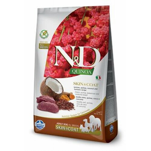Farmina n&d quinoa hrana za pse skin&coat venison&coconut 2,5kg Cene