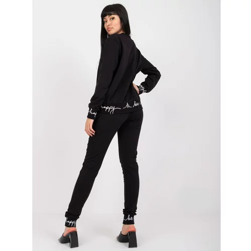 Fashion Hunters Black casual set with trousers