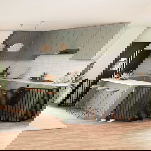 VidaXL Ograda za pse z vrati zložljiva 12 panelov črna 960 cm les Slike