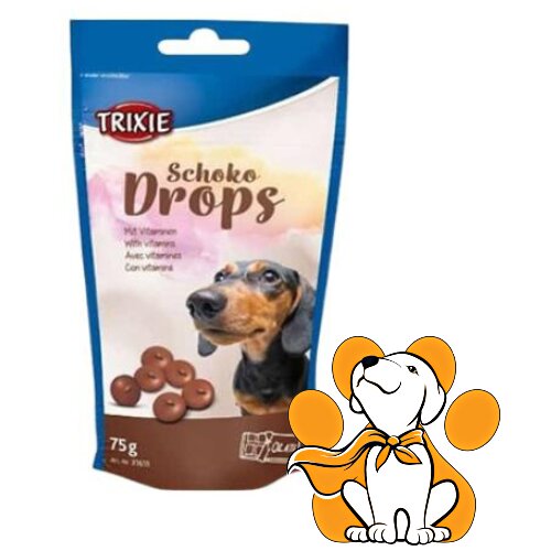 Trixie dog Schoko Drops With Vitamins 75g, Čoko Bombone Za Pse Cene