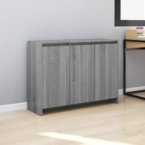  Komoda siva boja hrasta 102 x 33 x 75 cm od konstruiranog drva Cene