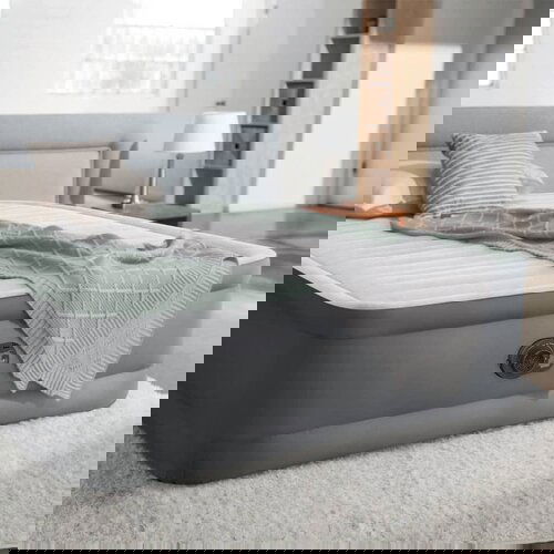 Intex zračni krevet PremAire bijelo-sivi bračni 152 x 203 x 46 cm Slike