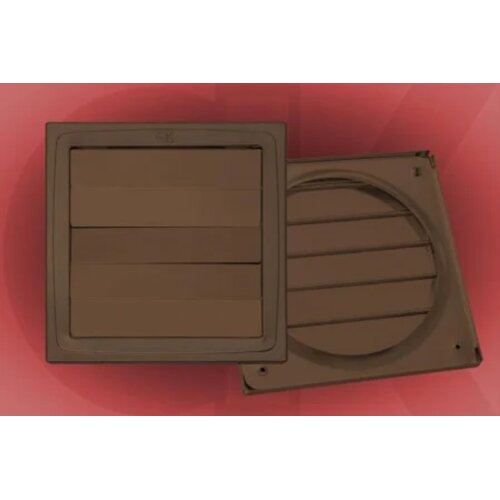  Gravitaciona ventilaciona re&scaron;etka 150x150/&Oslash;100mm Braon 9172 Cene