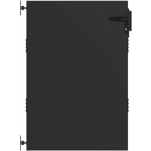 vidaXL Vrtna vrata Črna 85 x 125 cm Jeklo s pra&scaron;nim premazom, (5000301134) Cene