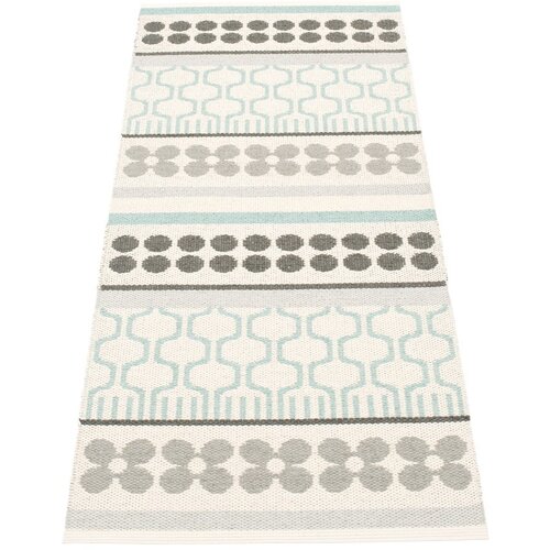 Pappelina Siv/turkizen zunanji in notranji tekač 70x180 cm Asta Pale Turquoise &amp;ndash; Slike
