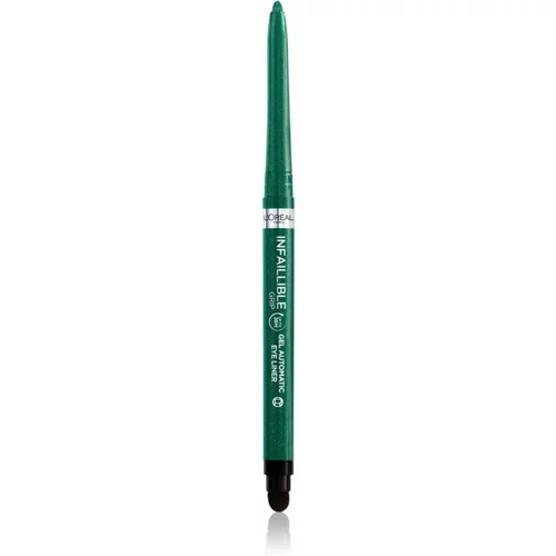 L´Oréal Paris Infallible Grip 36H Gel Automatic Eye Liner vodoodporna svinčnik za oči 1,2 g odtenek 008 Emerald Green