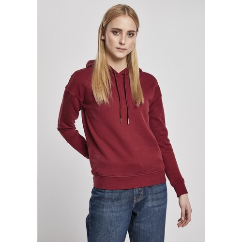 Urban Classics Ladies Organic Hoody Burgundy Cene