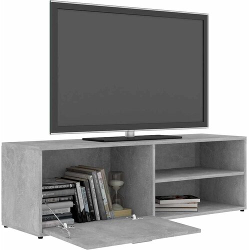  TV ormarić siva boja betona 120 x 34 x 37 cm konstruirano drvo Slike