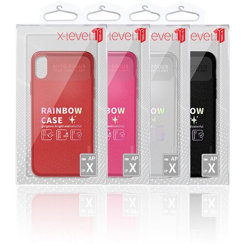  Maska za iPhone X/ XS X-Level Rainbow pink Cene